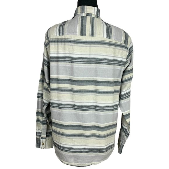2/$25 - WRANGLER Long Sleeve Striped Buttoned Blouse - Picture 4 of 7